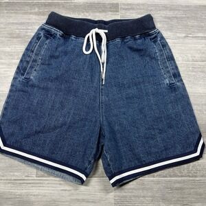 $110 Mitchell & Ness Summer Breeze Denim Jean Shorts Men's Size XLARGE NWT XL